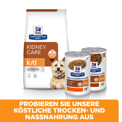 Hill's Vet Hundefutter Prescription Diet k/d Ragout Huhn 12x354g
