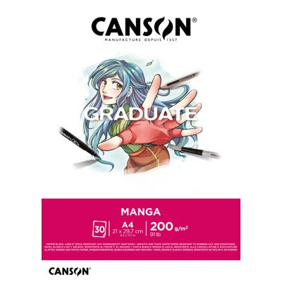 Canson Graduate Manga - Bloc dessin - A4 - 200 gr