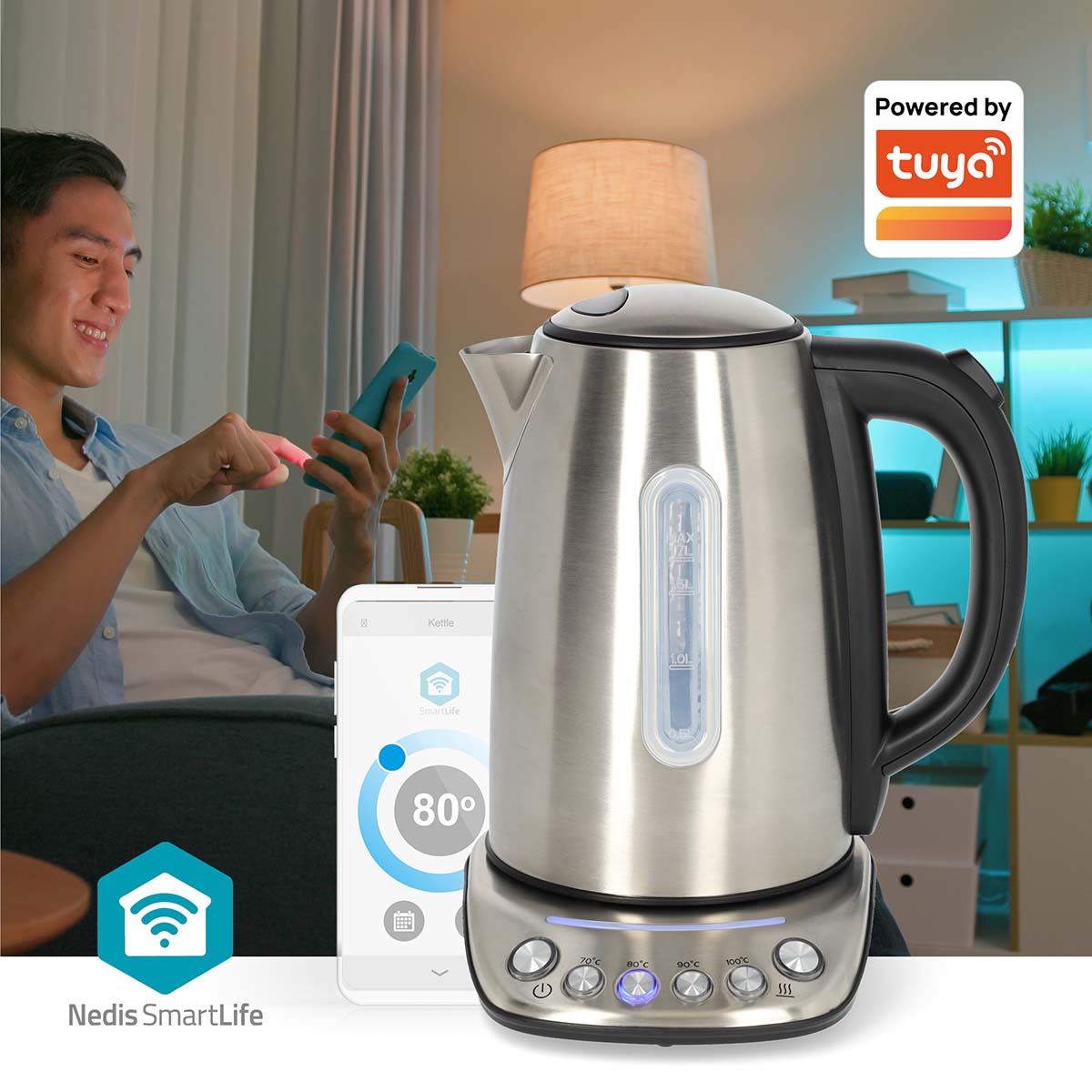 Nedis KAWK8000WIFI SmartLife waterkoker