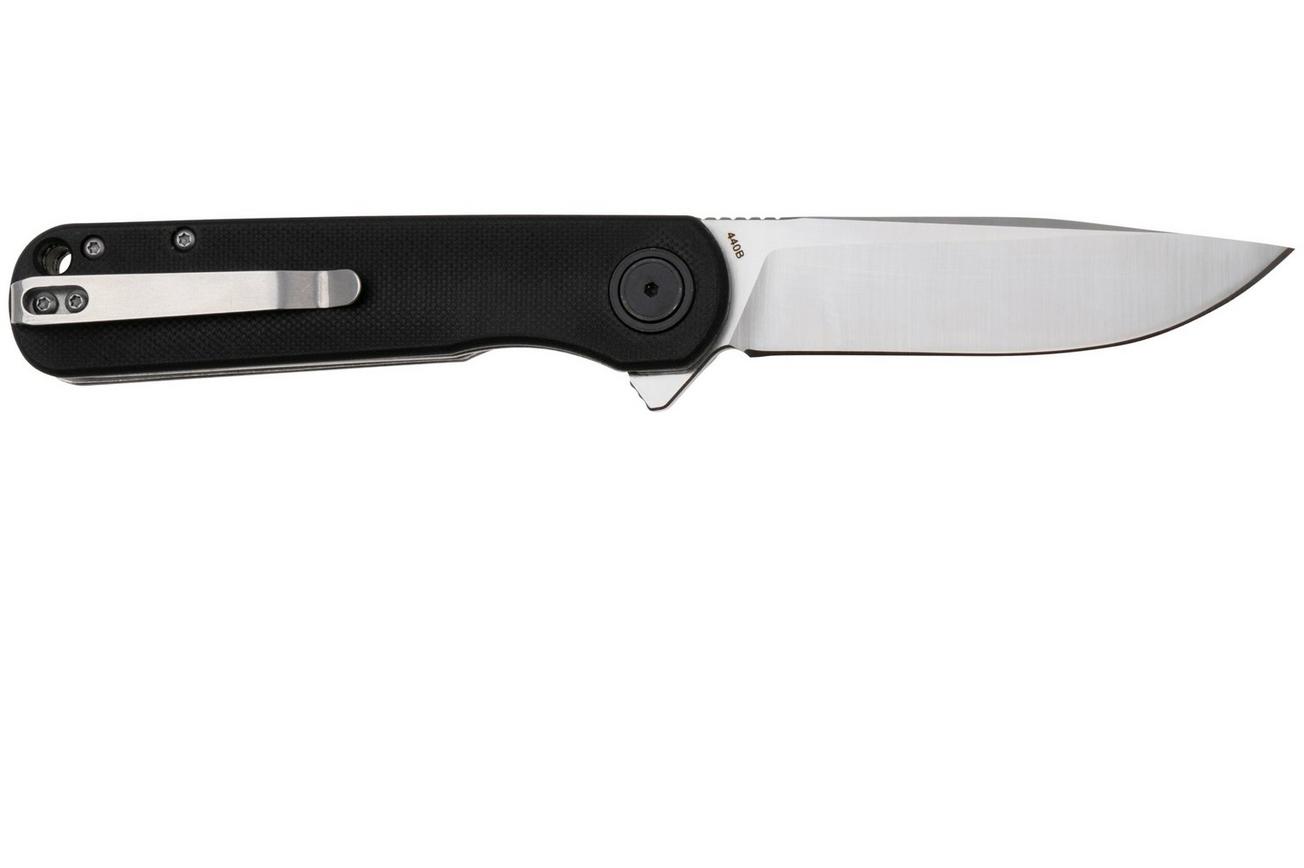 Böker Magnum Braddock 01SC088 Satin 440B, Black G10, zakmes