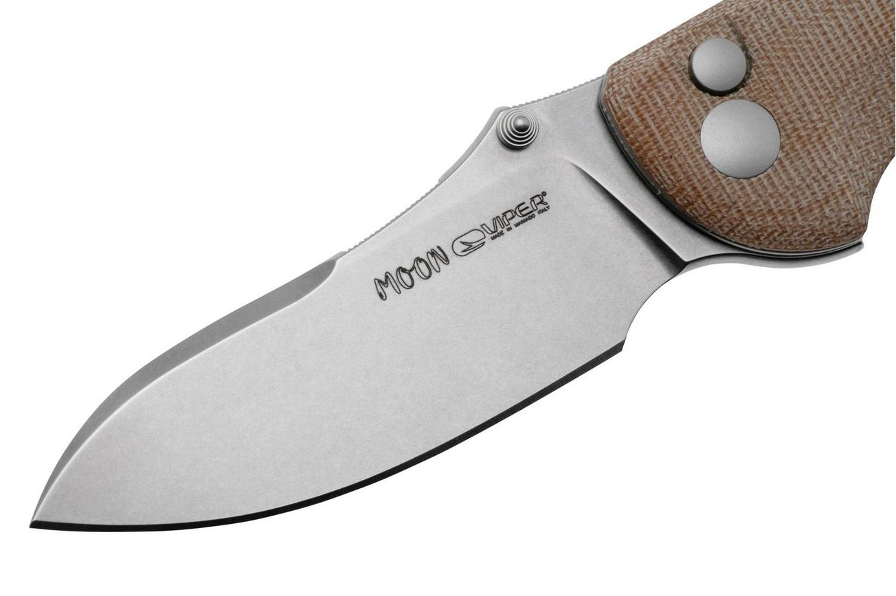 Viper Moon V6010CN MagnaCut, Natural Canvas Micarta, zakmes