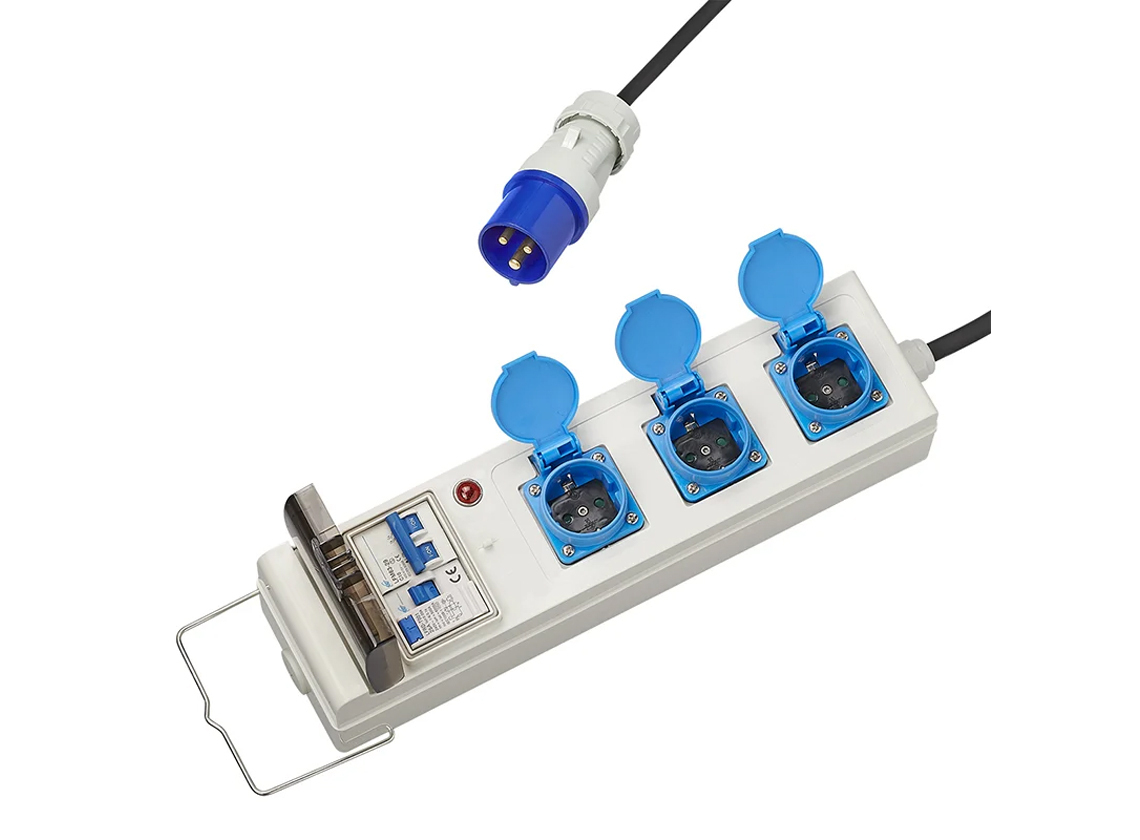 ProPlus tent/vouwwagen verdeeldoos - 10 meter