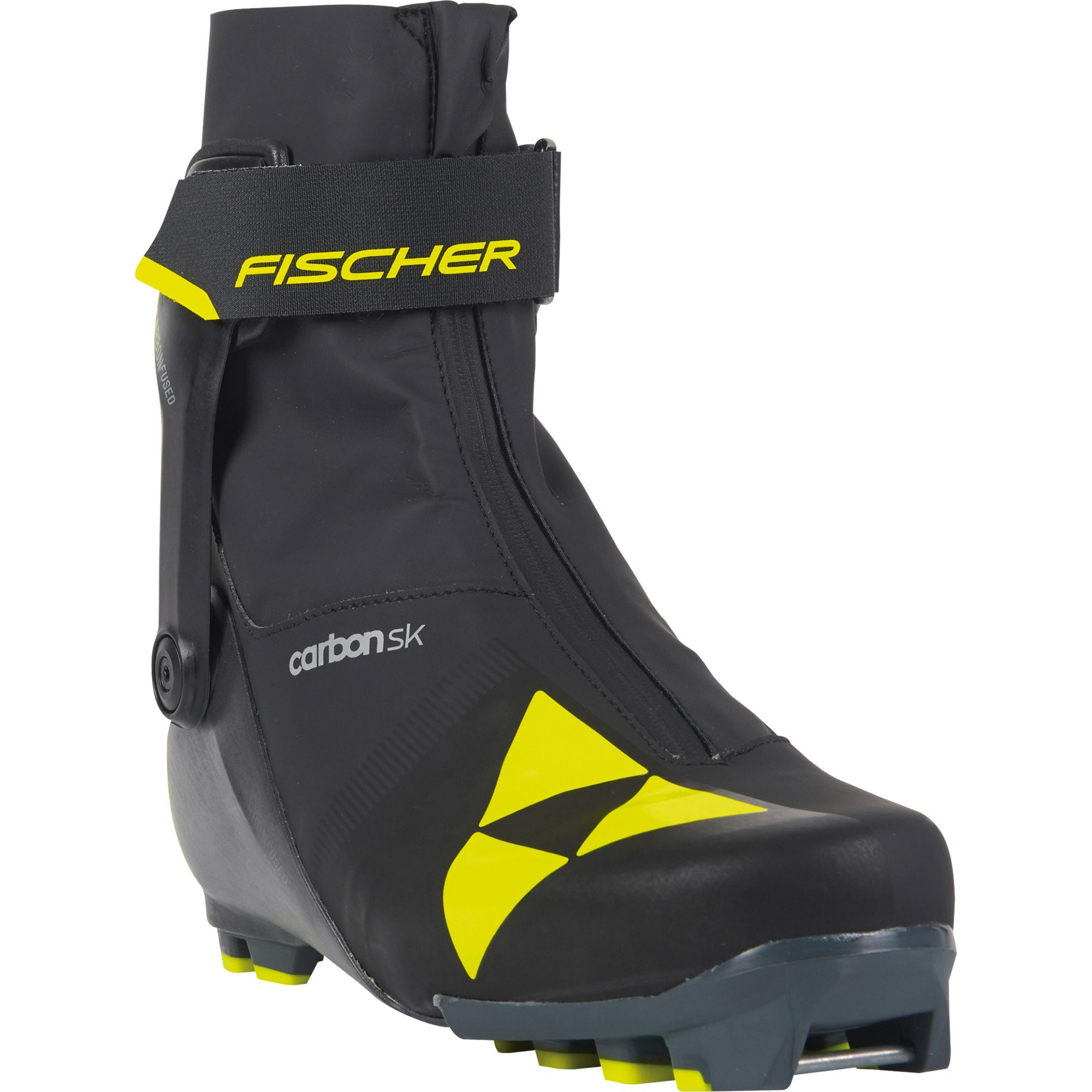 Fischer Carbon Skate Langlaufschuhe Herren schwarz gelb