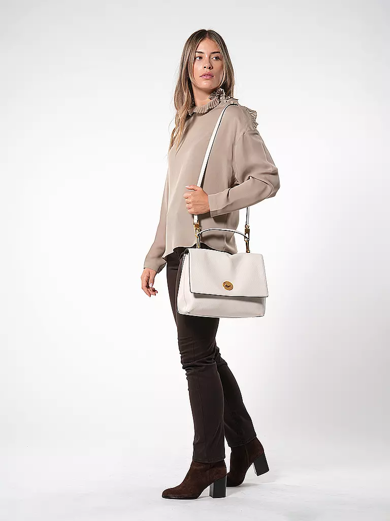 COCCINELLE Ledertasche - Henkeltasche LIYA creme