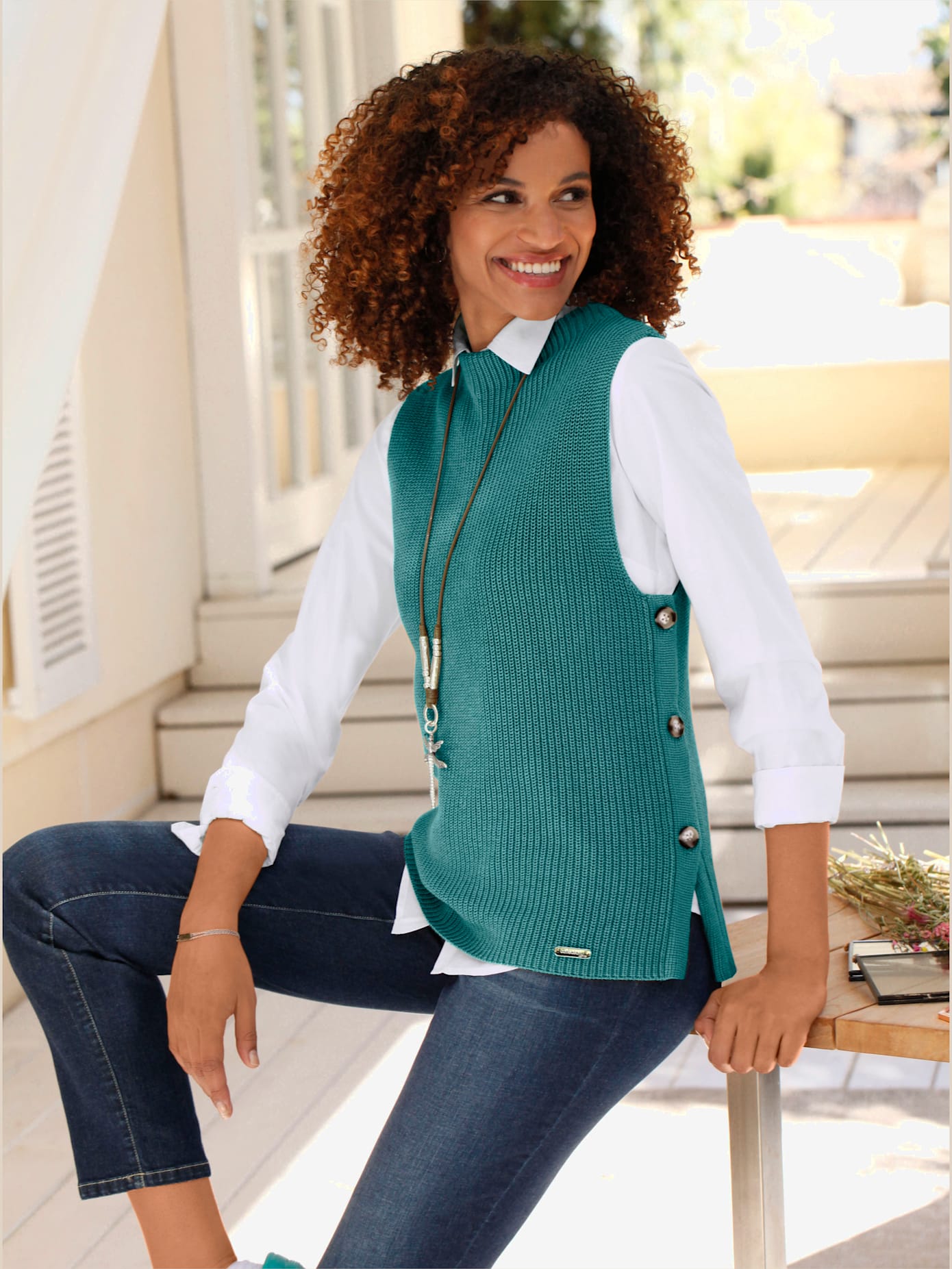 Débardeur en tricot 50% coton