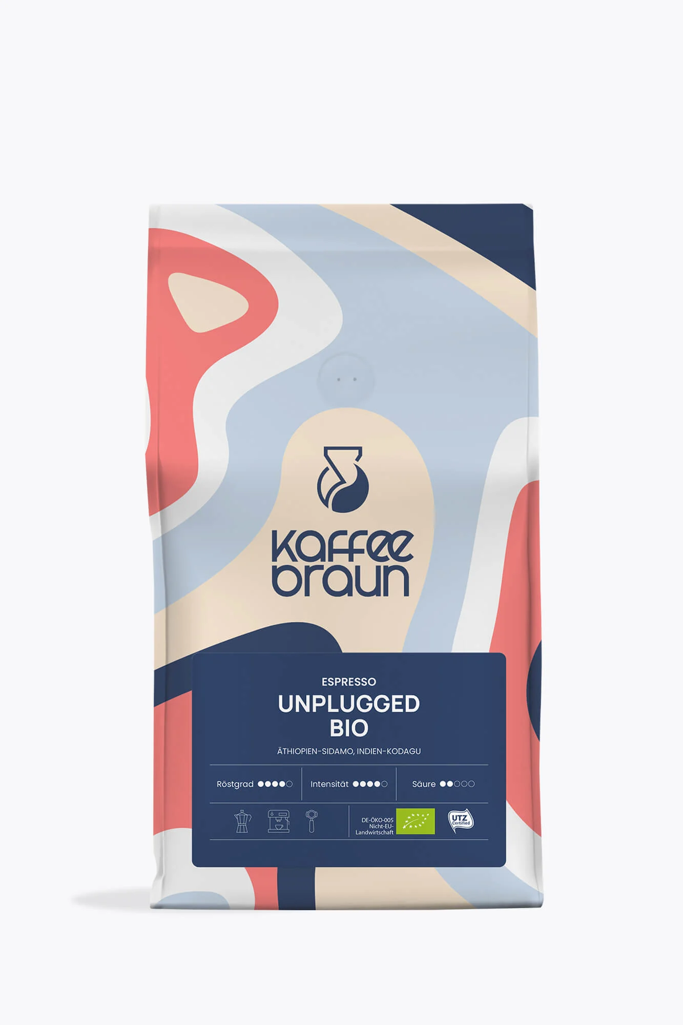Kaffee Braun Espresso Unplugged Bio 500g