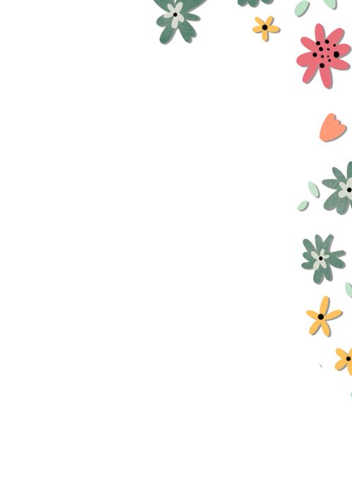 Greetz | Verjaardagskaart | Bloemen | Lieve kleindochter