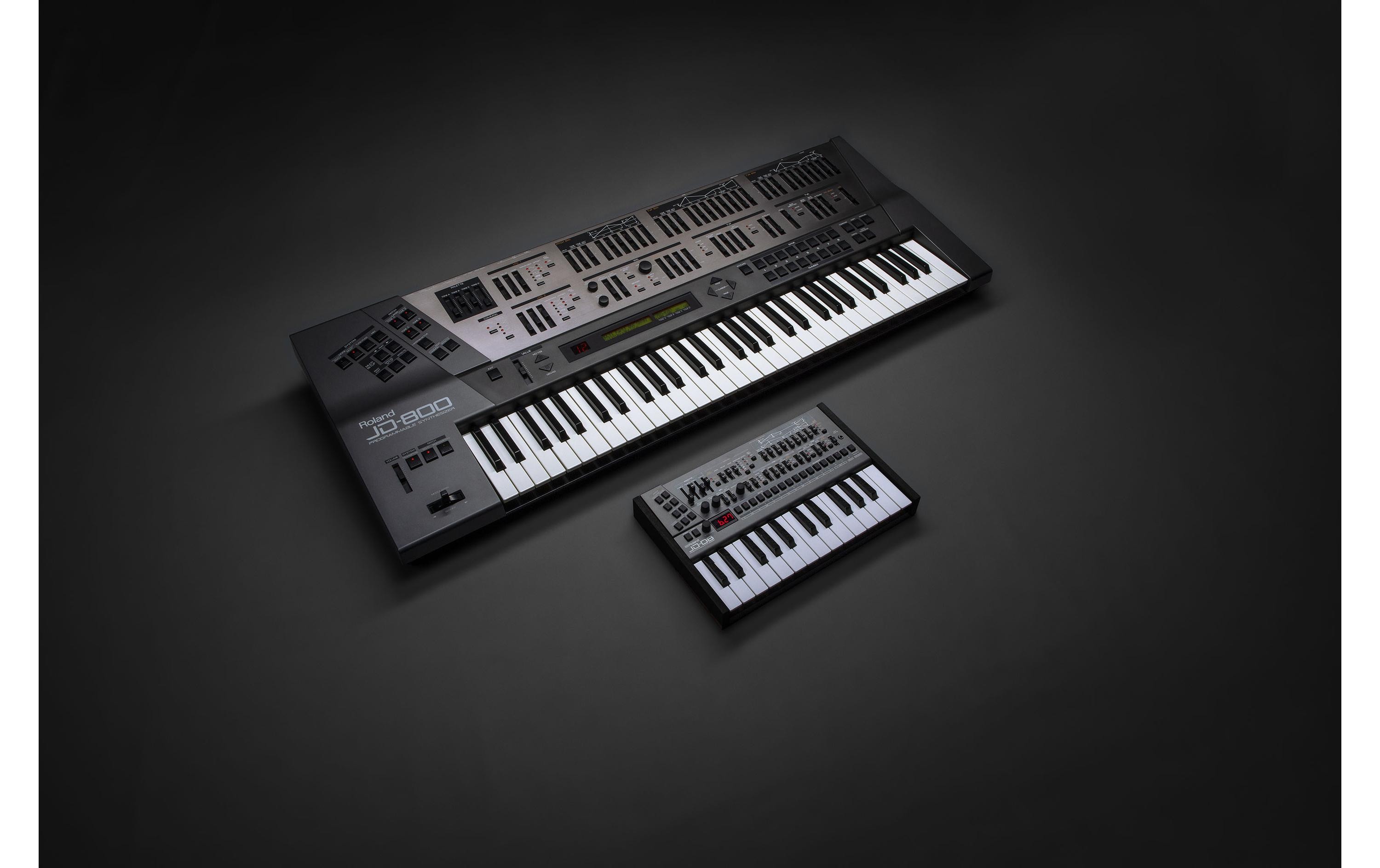 Synthesizer JD-08<br>Moderne Wellenformen des JD-800 mit fortschrittlicher Modelling-Technologie