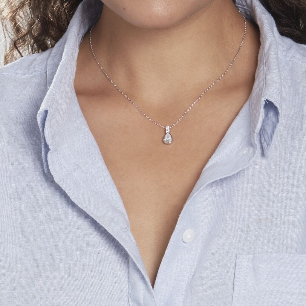 Collier Davut Argent Oxyde