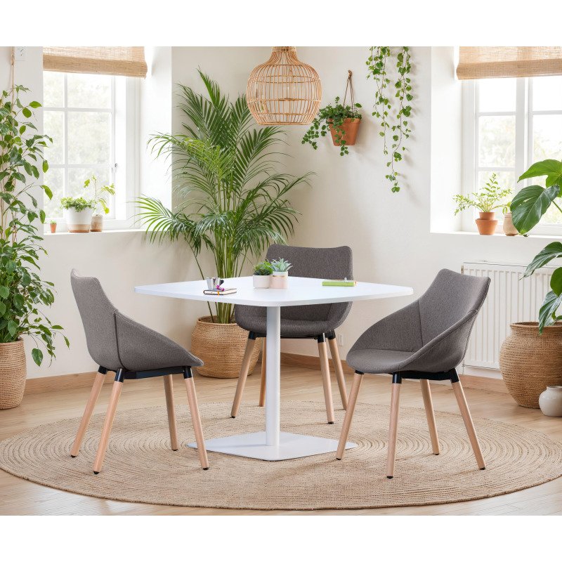 Chaise ANET - tissu avec accoudoirs