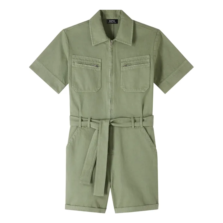 A.P.C. Combishort Hills Coton Bio et Recyclé | Vert kaki