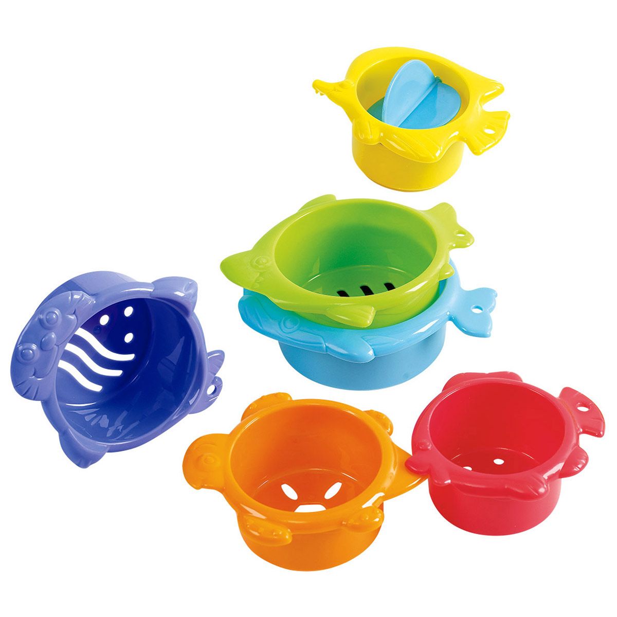 6 tasses de bain à empiler