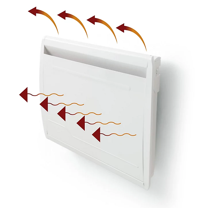 Radiateur électrique double cœur de chauffe Deltacalor Dolce 1500W