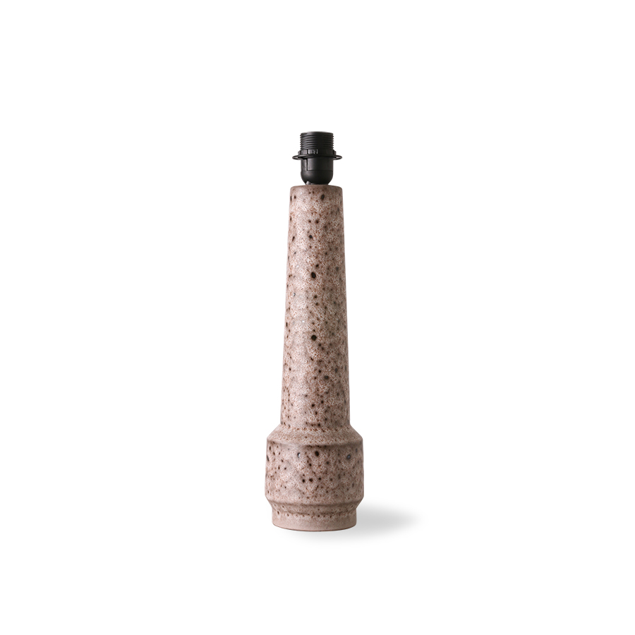 Retro Stoneware Lamp Base Brown