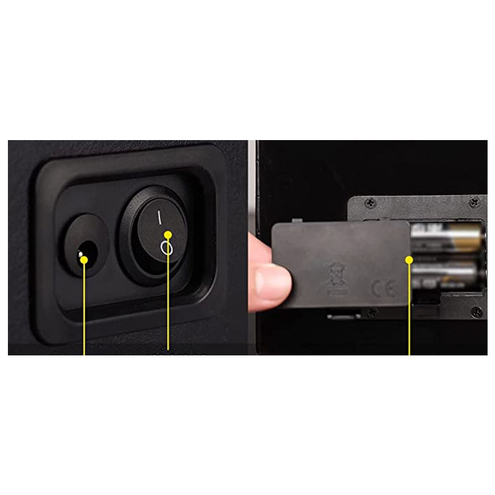 Automatische Leder Uhrenbeweger Box Rotierendes Uhren Gehäuse - Schwarz / Grau