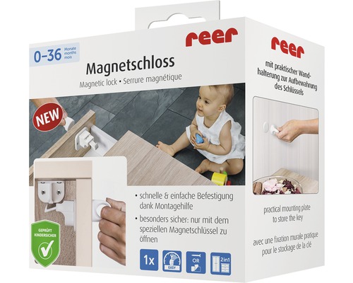 Reer magnetisch slot voor kasten en laden, wit