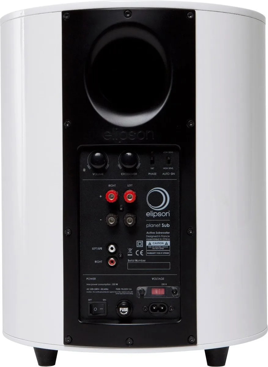 Elipson Planet L Mercury Ice (la paire)   Elipson Planet Sub Blanc   Elipson Planet Stand (la paire) Chaînes hi-fi composées