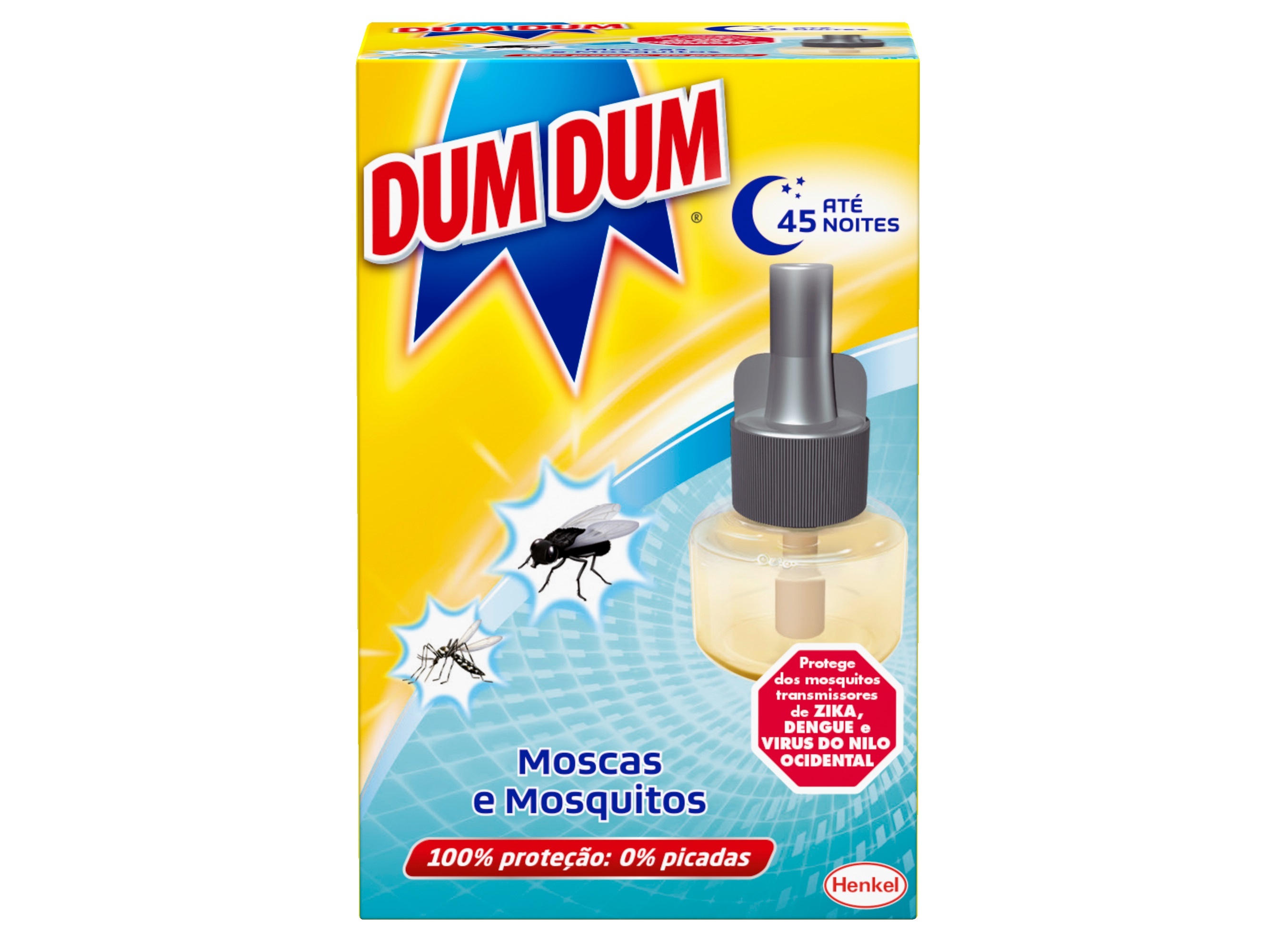 INSECTICIDA ELÉCTRICO DUM DUM REC MOSC/MOSQ 45 NOITES 1 UN