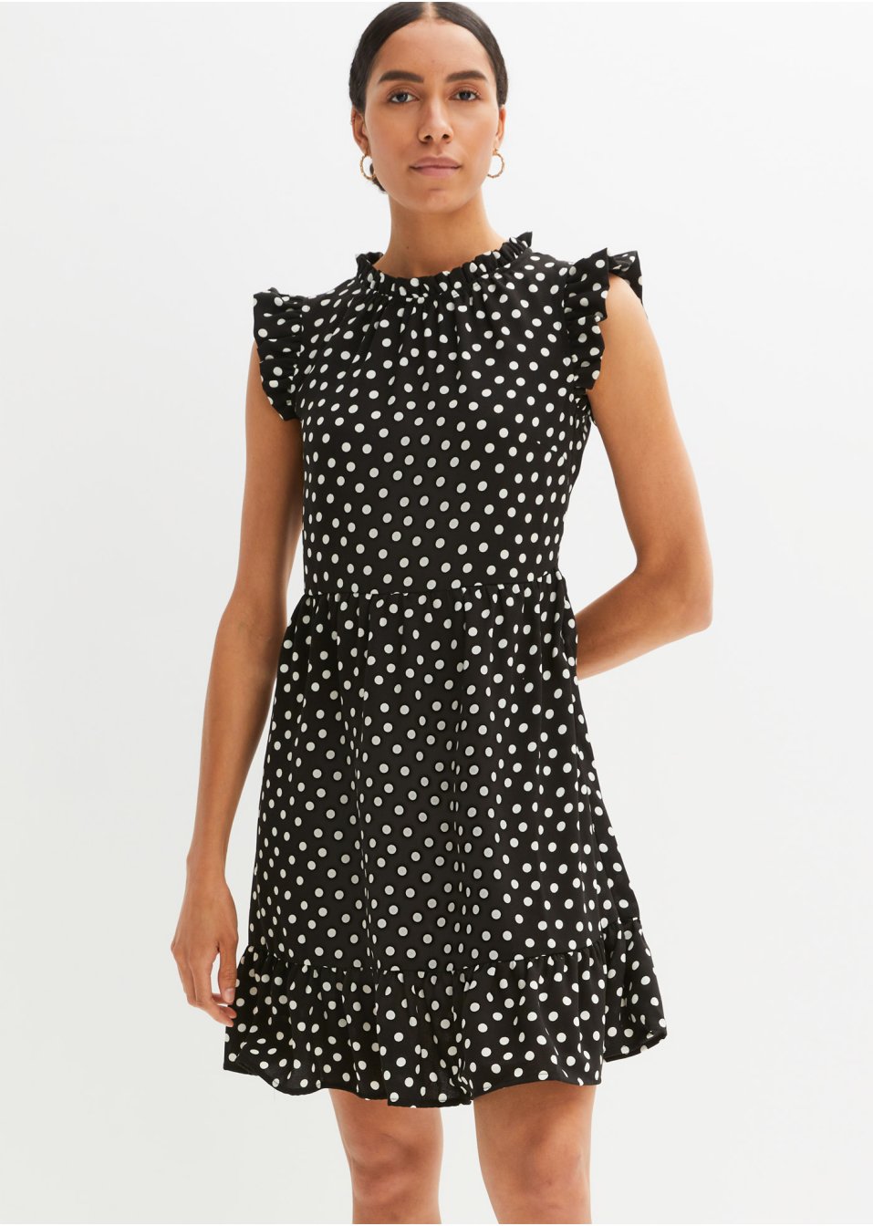 Mini-robe à manches papillon