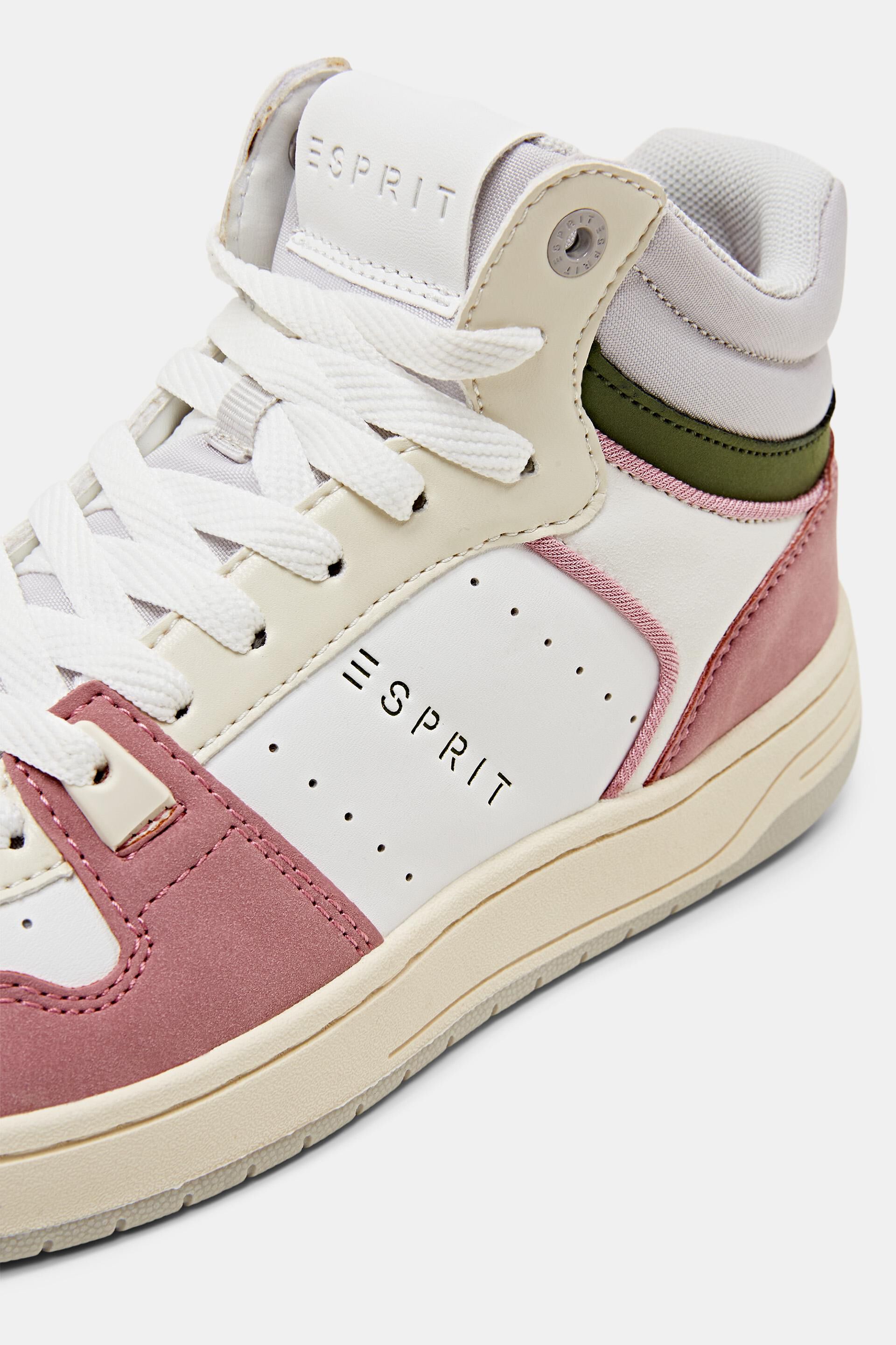 Sneakers montantes en similicuir