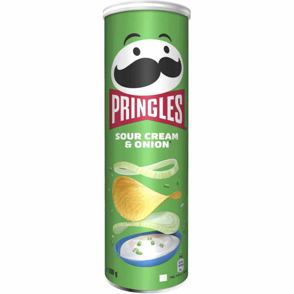 Pringles PRINGOOOALS Sour Cream & Onion 165g MHD:29.8.25