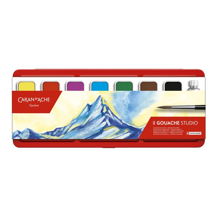 Caran d'Ache Gouachefarbe Studio, Tabletten-Set