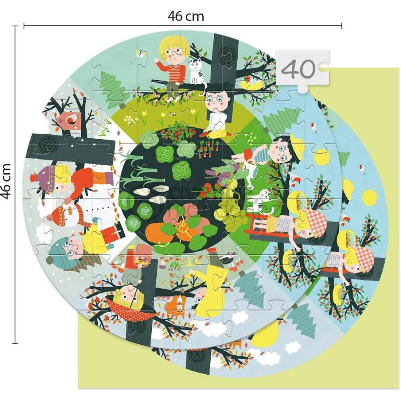 Puzzle éducatif, Les saisons - Multicolore