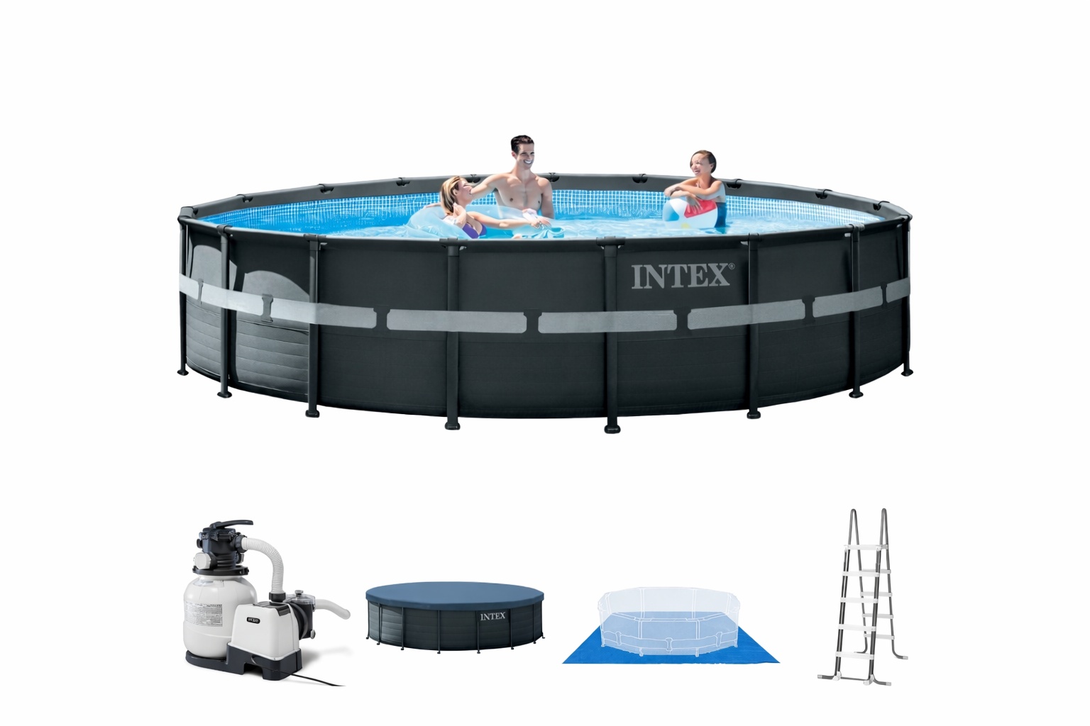 Intex ultra xtr 610x122cm zwembad – 5-delig