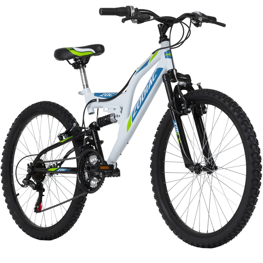KS Cycling Kinder-Mountainbike 24'' Zodiac RH 38 cm Weiß-Grün