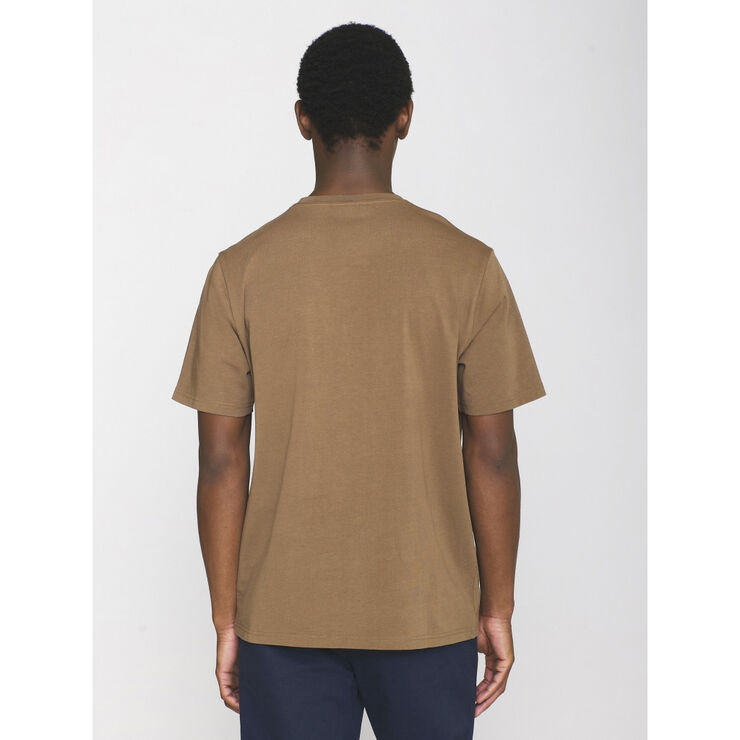 Knowledge Cotton Apparel LOKE badge tee - Regenerative Organic Certified� - GOTS/Vegan Cub