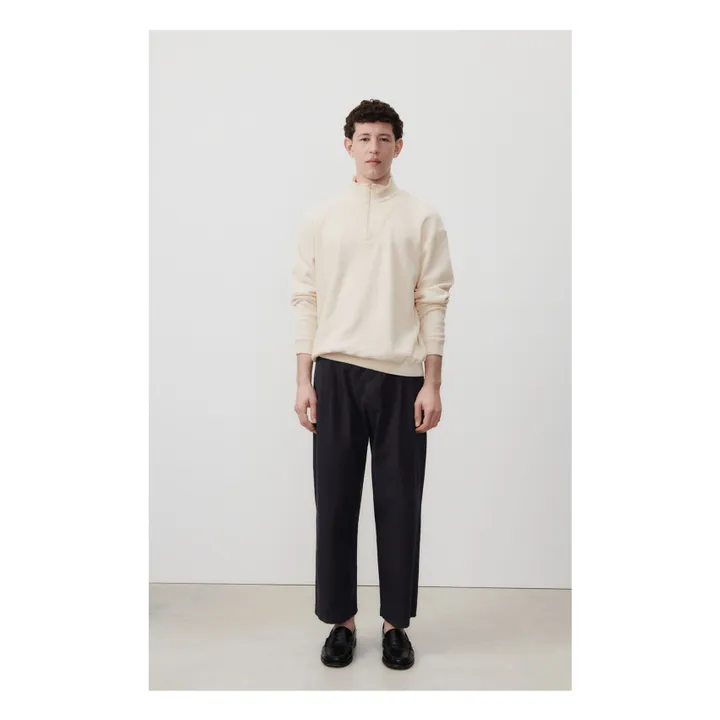 American Vintage Sweat Zippé Bobypark Eponge | Ecru