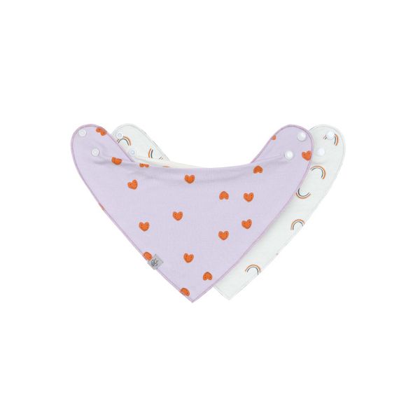 Lässig Bandana Happy Rascals Heart Lavender 2-Pack