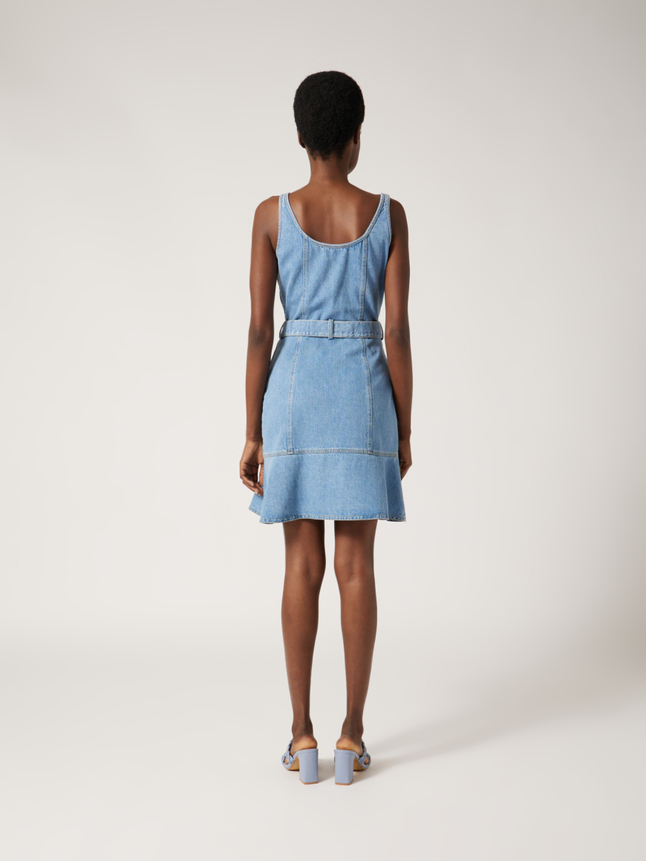 Robe courte en jeans