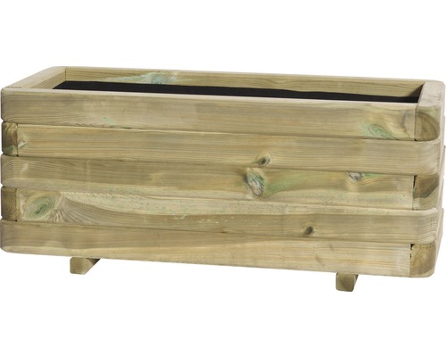 Toscana houten plantenbak, 90 x 40 x 35 cm, bruin