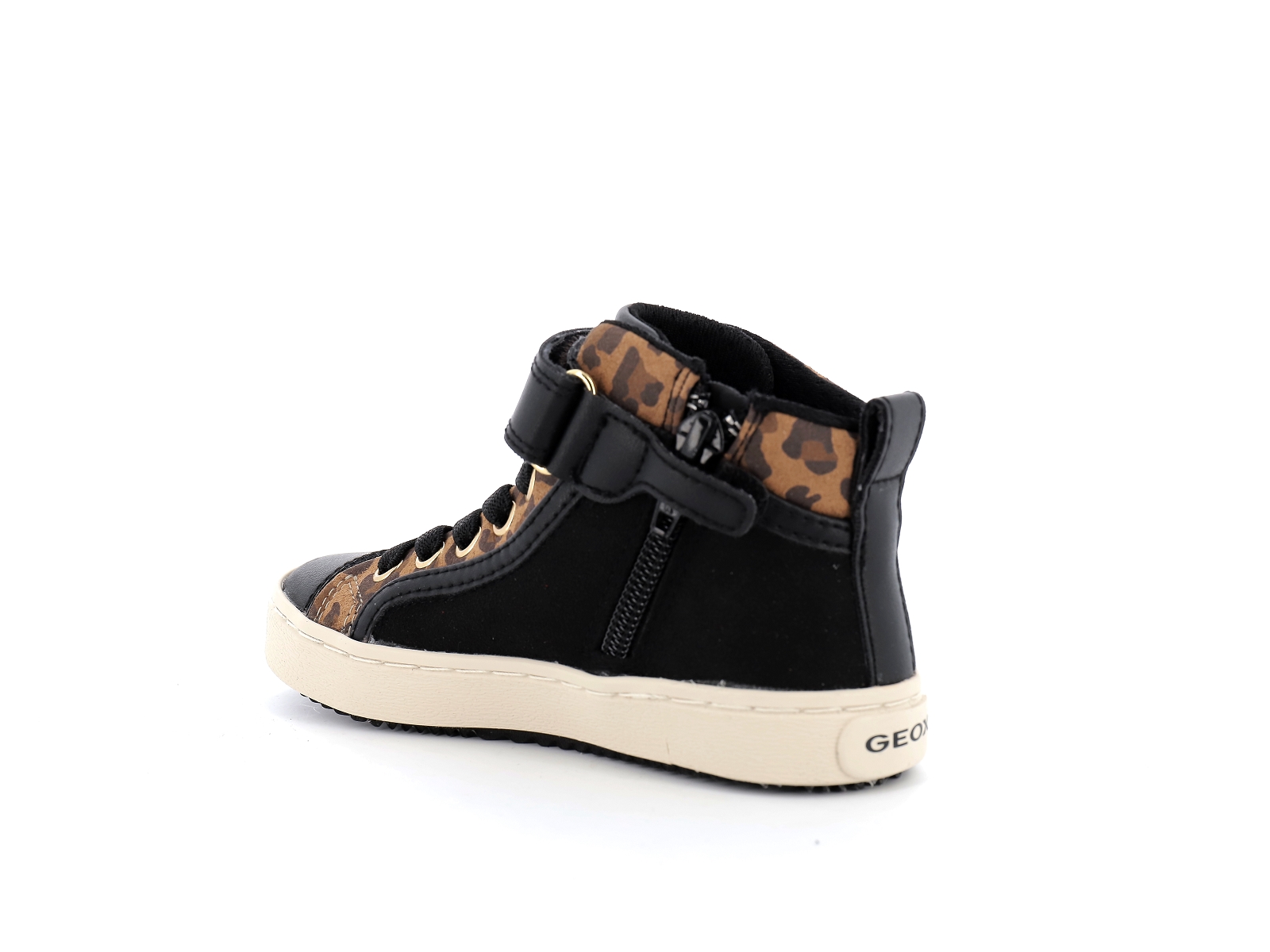 Geox-J KALISPERA GIRL-J744GI Matières combinées Noir Leopard