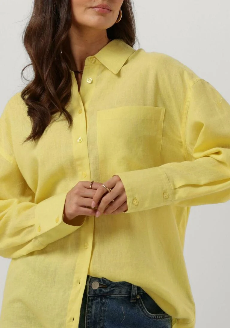 ALIX THE LABEL gele alix the label blouse ladies woven linen lyocell blouse