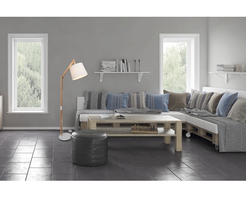 Carlyn 1-lichts staande lamp, Ø 30 cm, grenen/wit