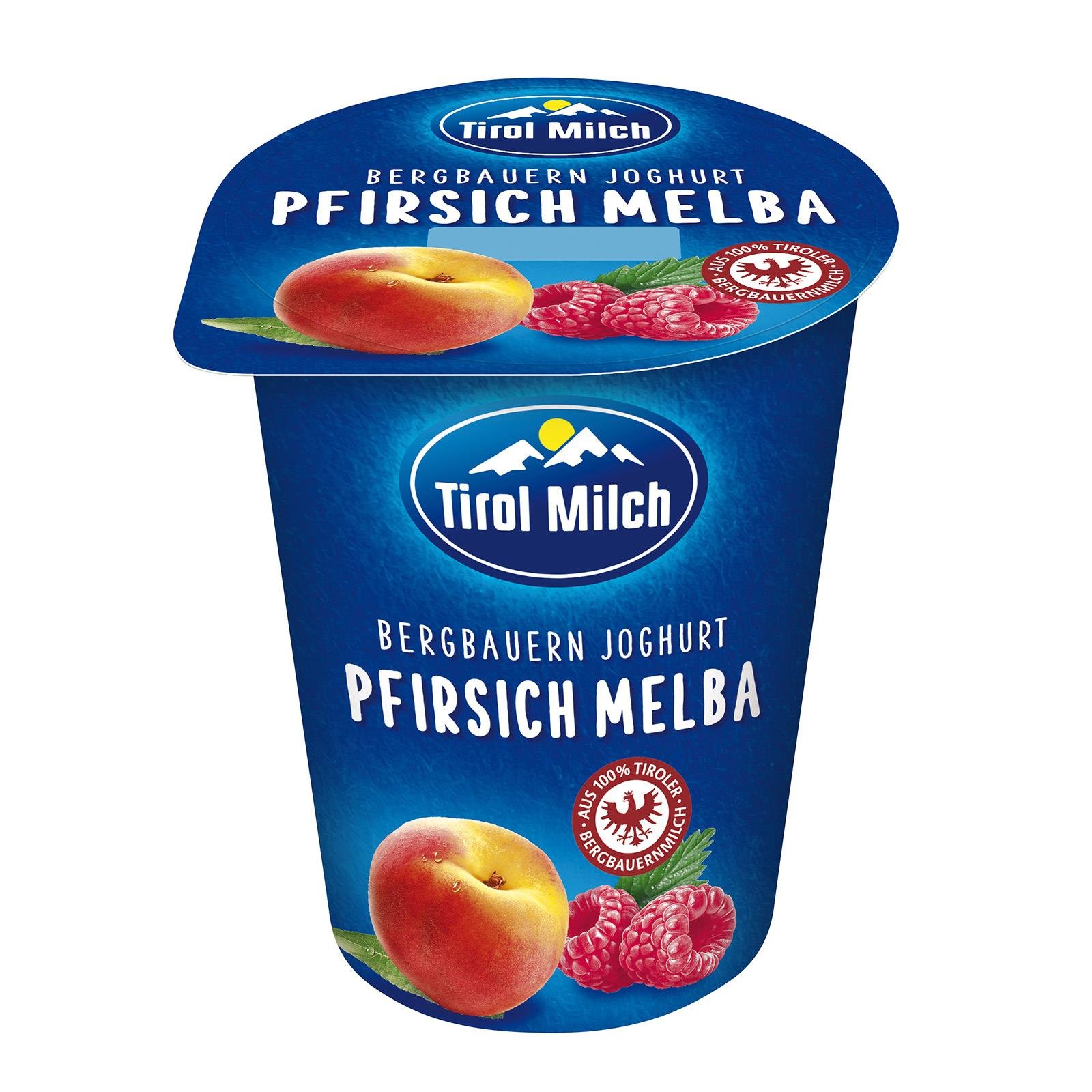 Tirol Milch Joghurt Pfirsich-Melba