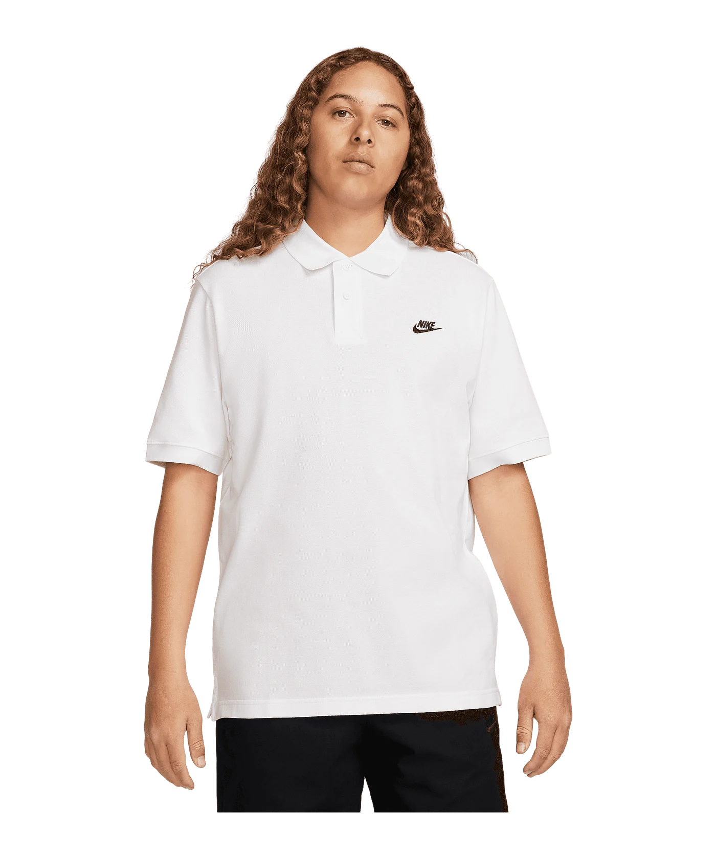Nike Club Poloshirt Weiss Schwarz F100