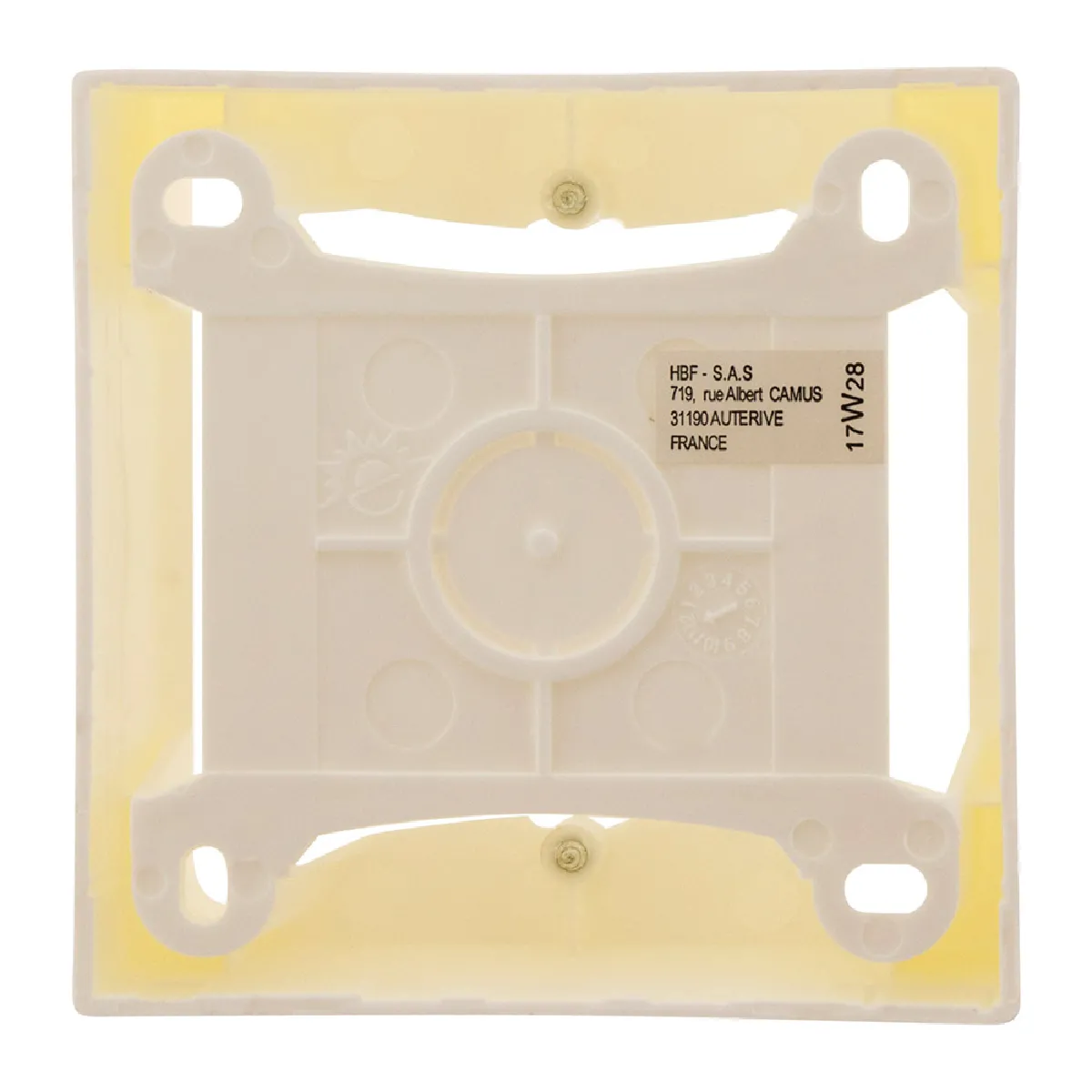 Cadre saillie Zenitech 80x80x40 - Blanc