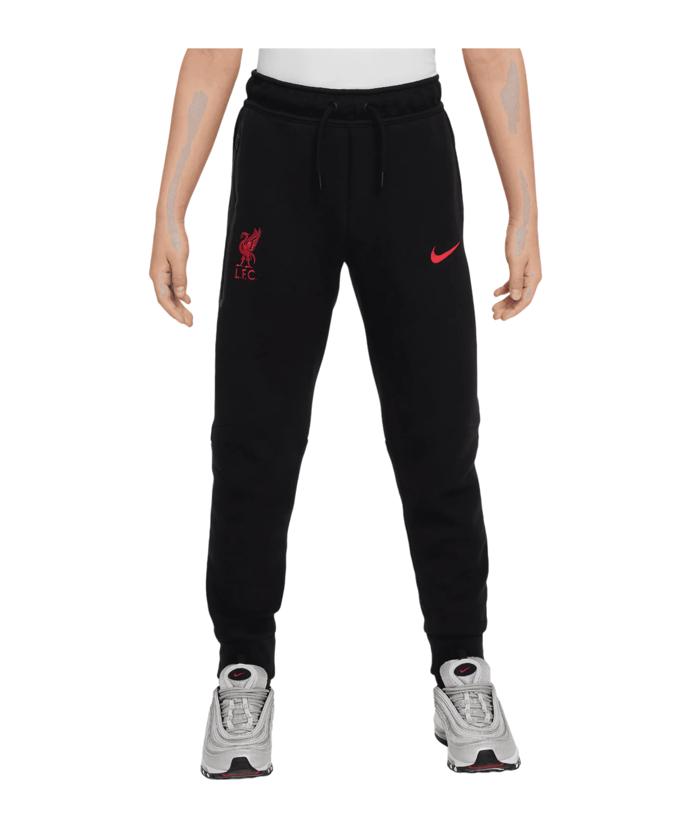 Nike FC Liverpool Tech Fleece Trainingshose Kids Schwarz F010