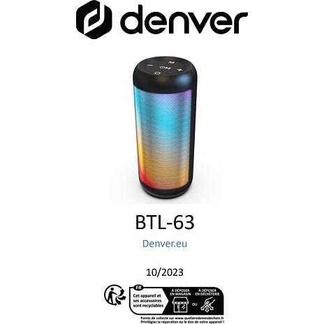 Denver BTL-63 Bluetooth højttaler