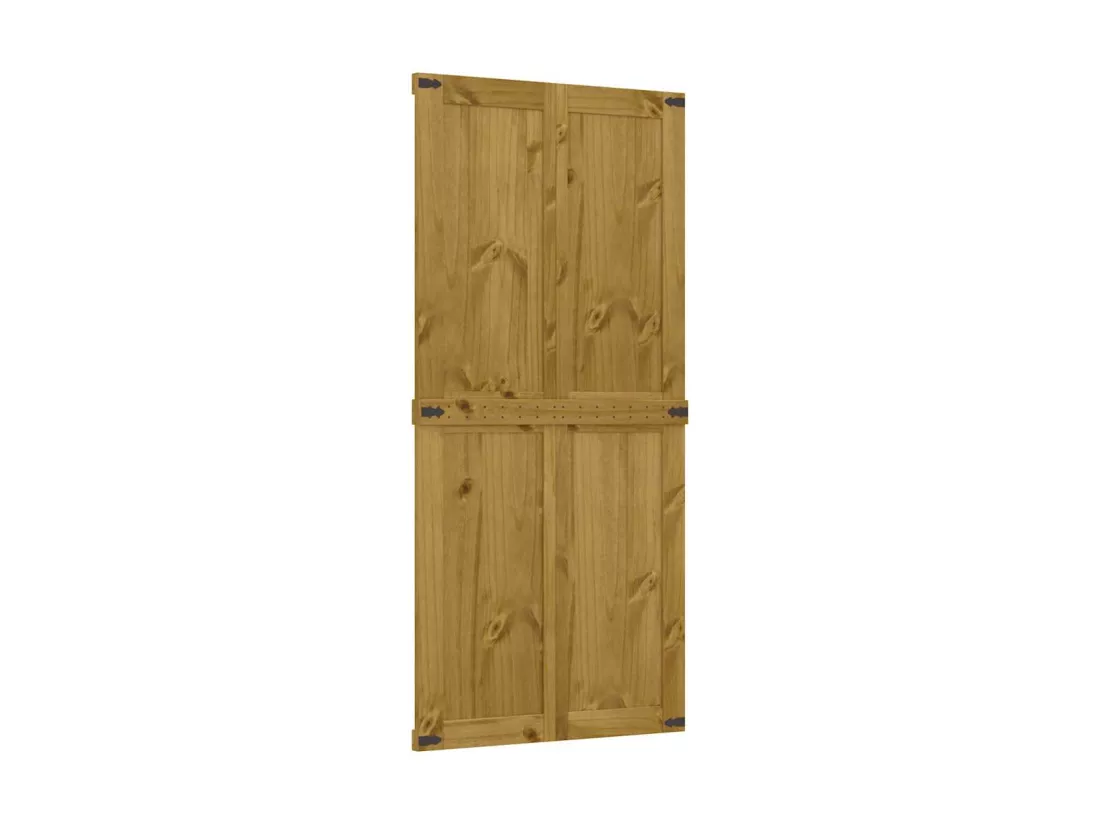 Porte de grange CORONA 100x210 cm bois massif de pin