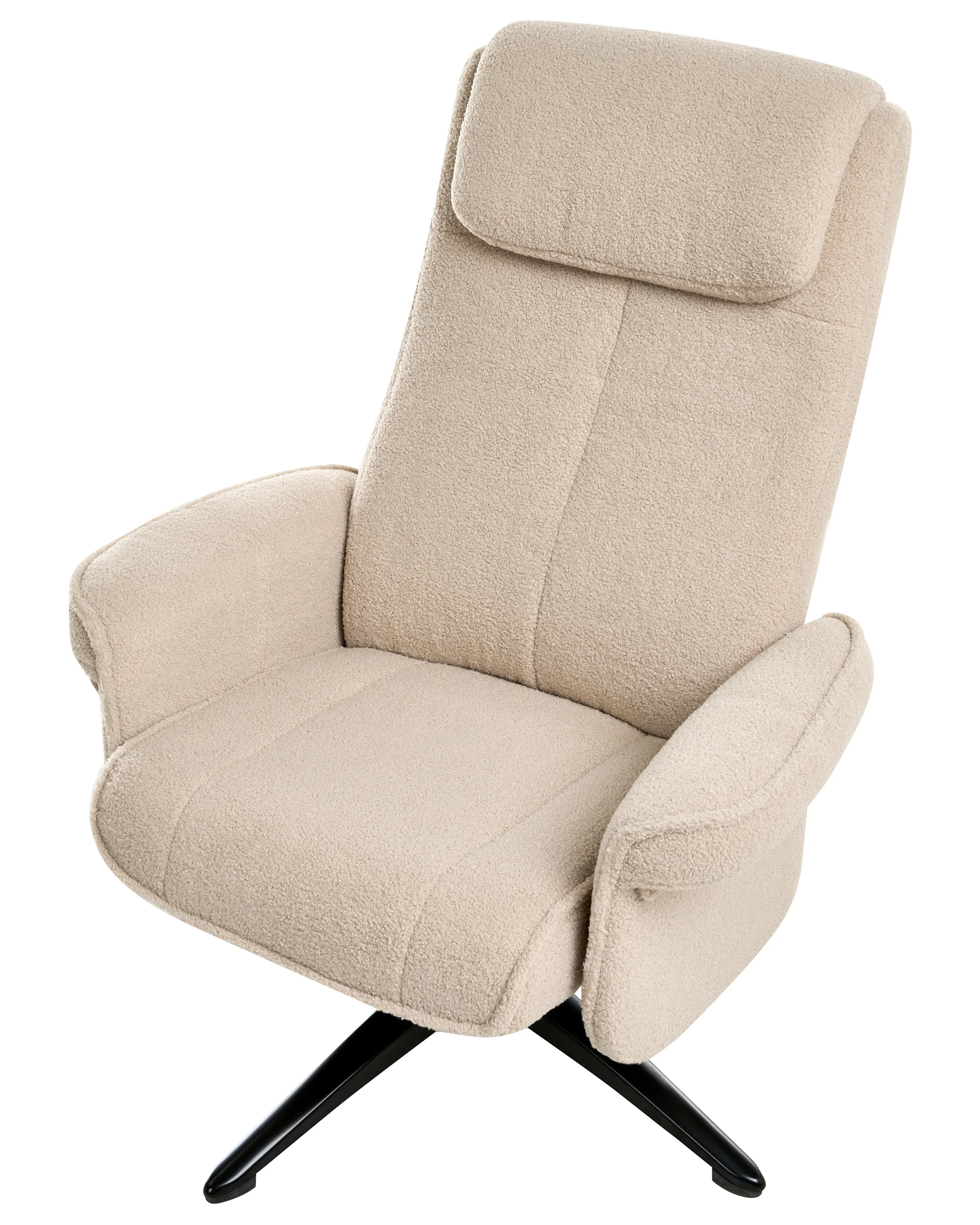 Relaxfauteuil GERAS Bouclé Beige