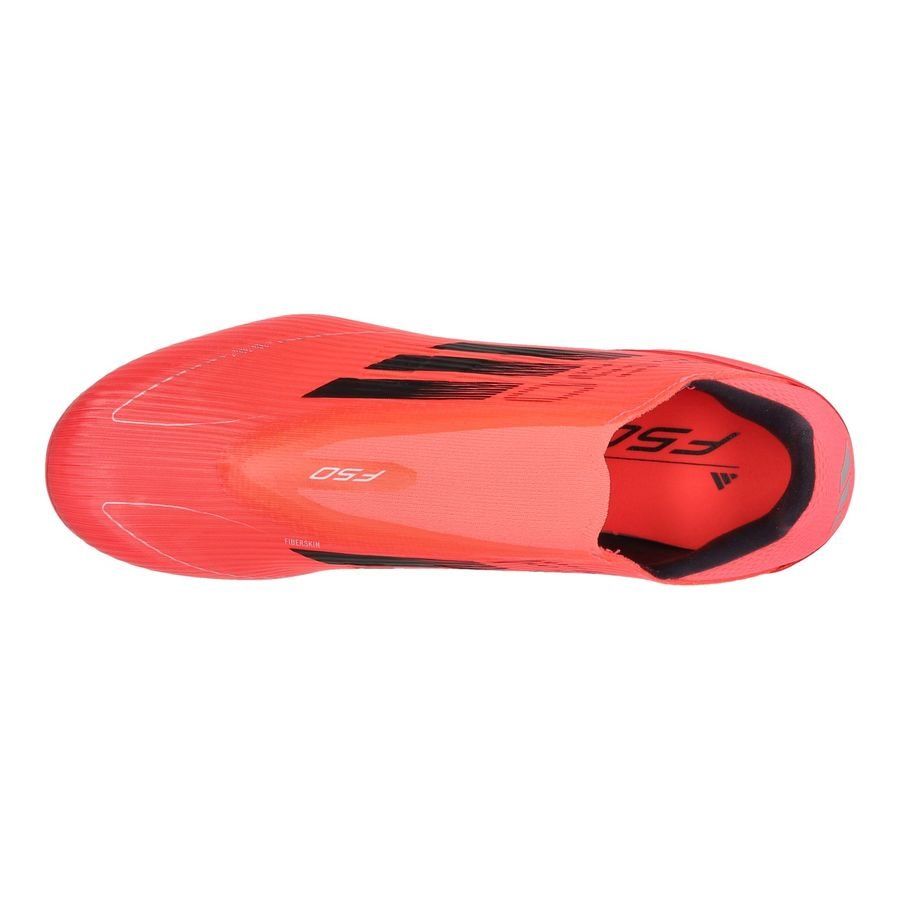 adidas F50 League Laceless FG/AG Vivid Horizon - Turbo/Aurora Black/Argenté