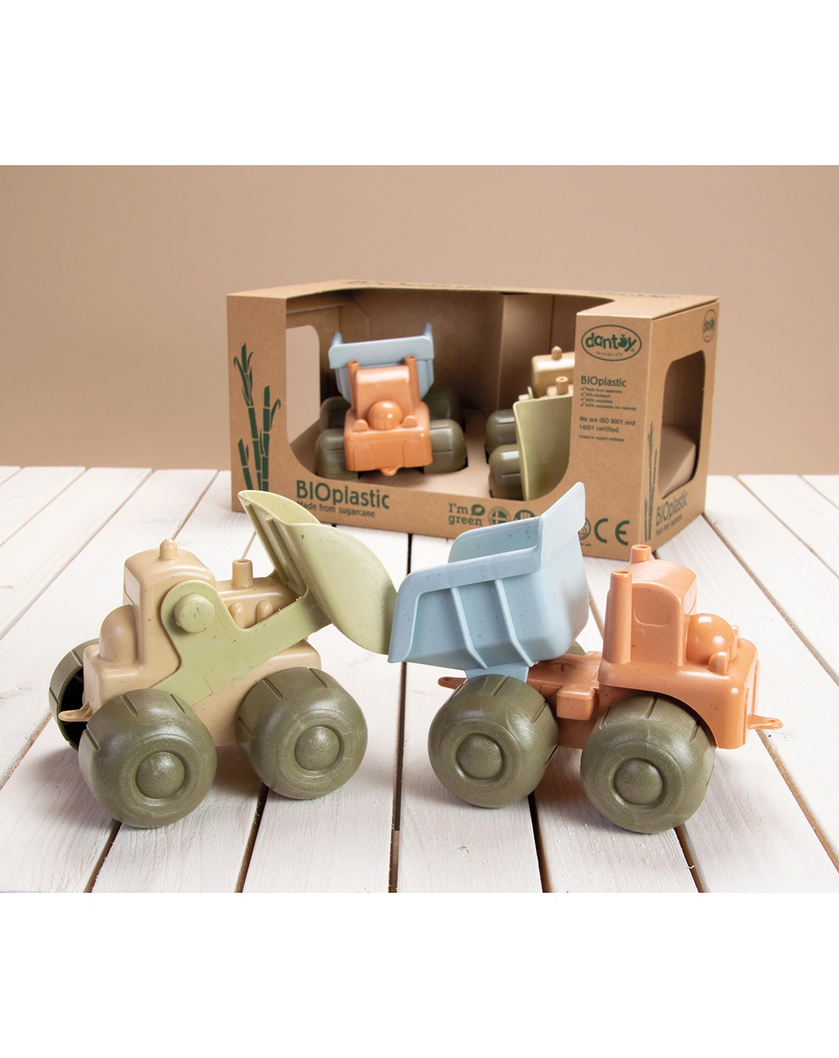 Sandspielzeug BIO CONSTRUCTION VEHICLE 2er-Set