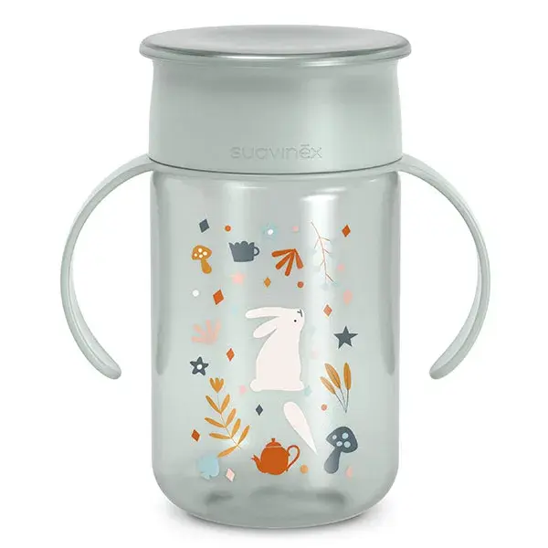 Suavinex, Wonderland, Copo 360° +12 meses - Azul Wonderland - 340ml