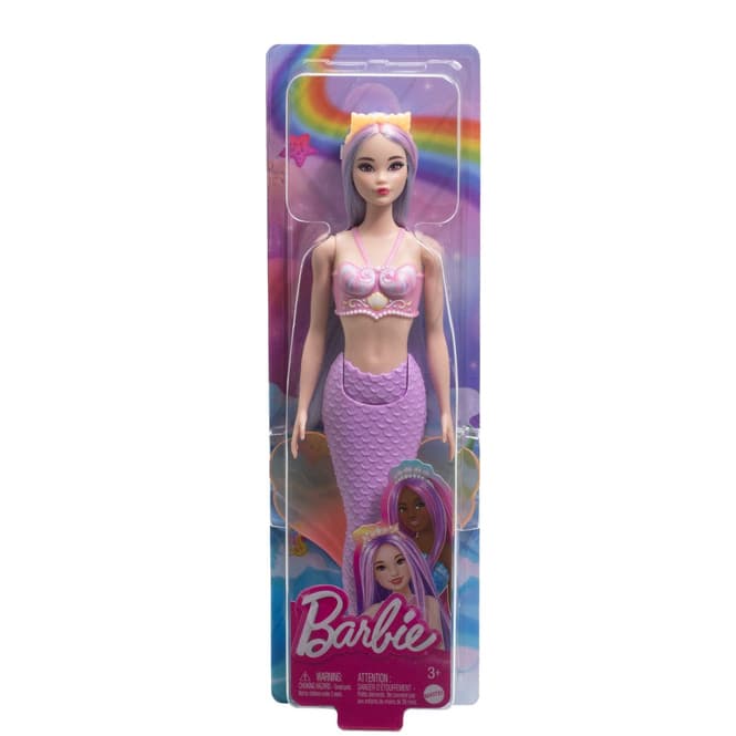 Barbie - Meerjungfrau Puppe - lila Schwanzflosse