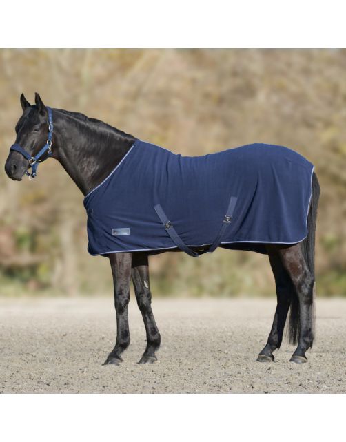 Waldhausen Fleece Deken Economic Met Buik Nachtblauw - Stalbenodigdheden