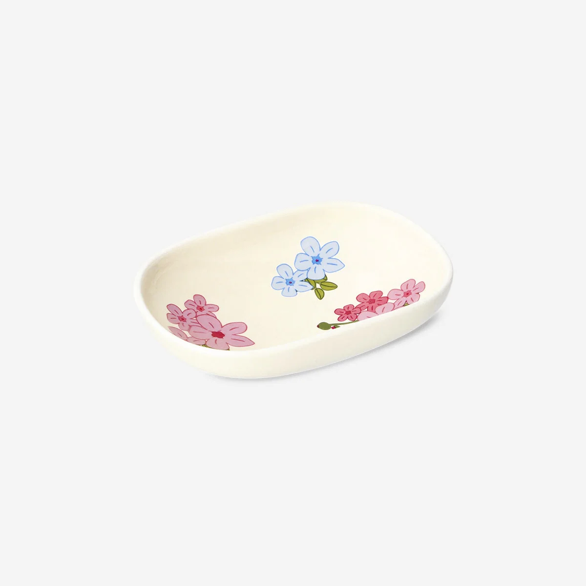 Skål til soja med små blomster